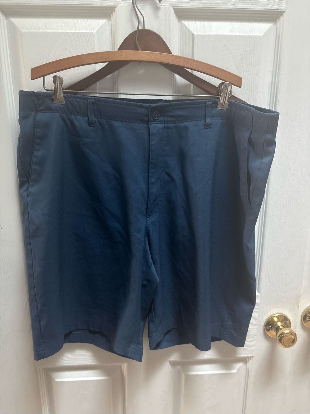Pebble Beach Men's Navy Flat-Front Shorts